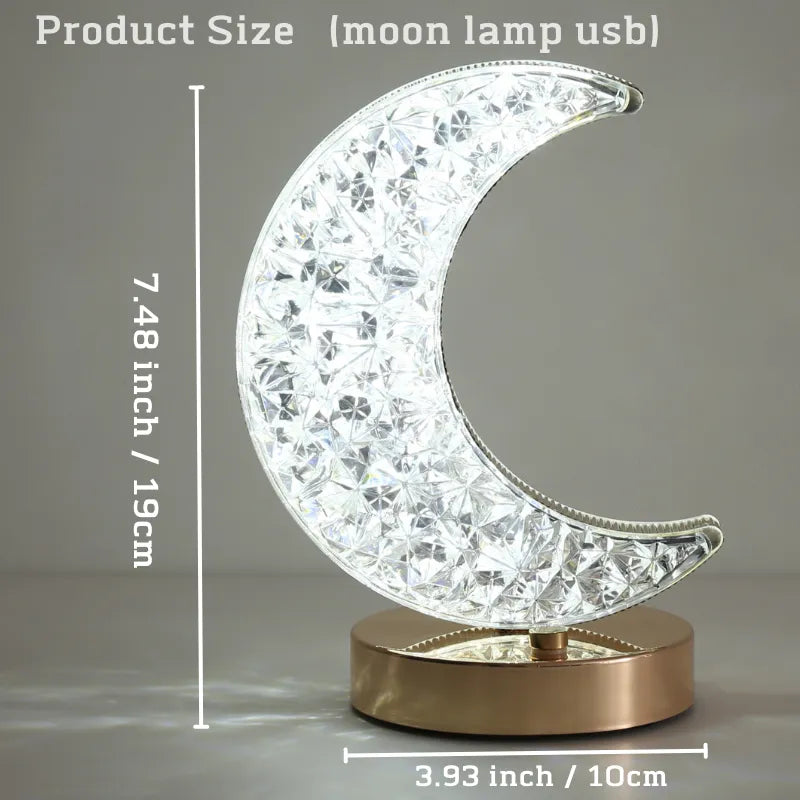 Bedroom Crystal Touch Night Light