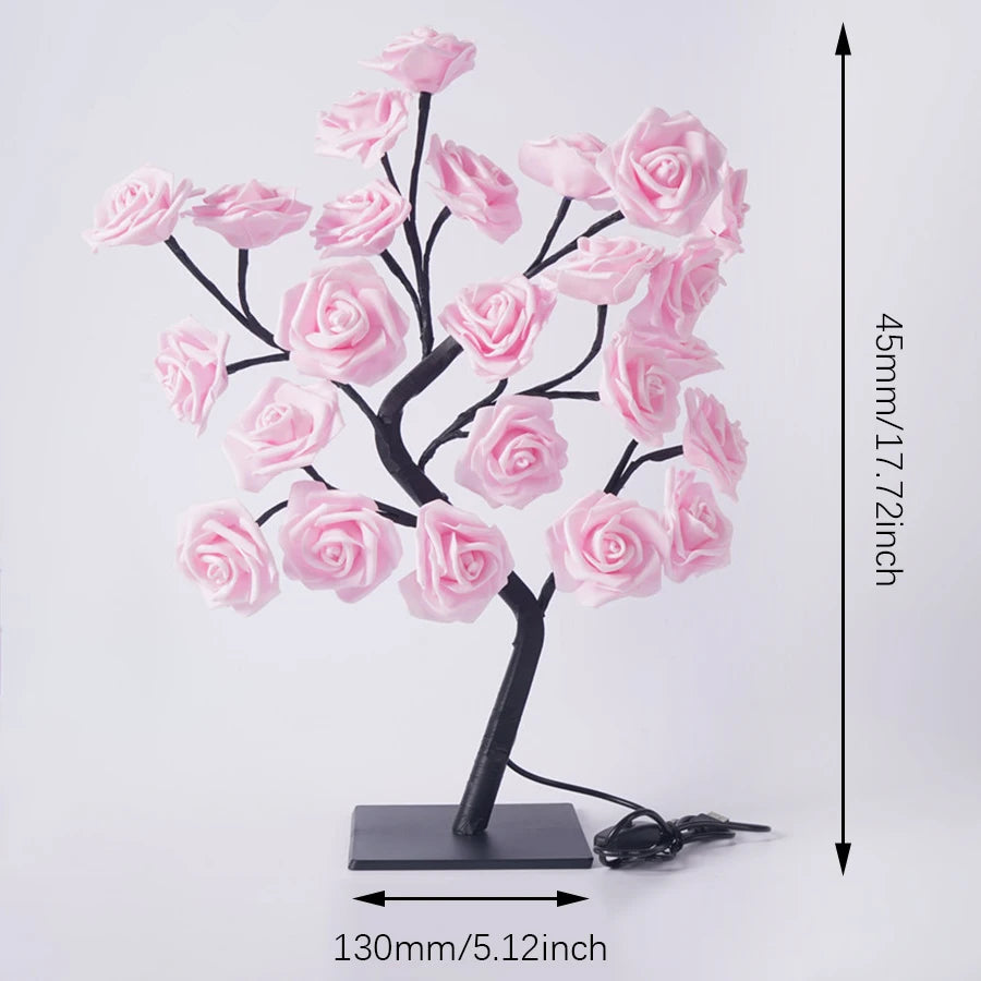 24 LED Rose Tree Lights